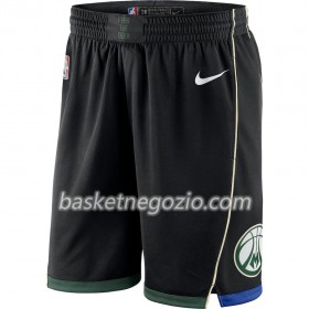 Milwaukee Bucks Uomo Pantaloncini Nero 2018-19 Nike Swingman